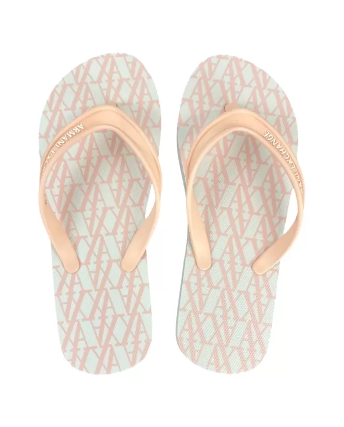 Infradito Donna bianca/rosa suola logata XDQ010 XV700|ARMANI EXCHANGE Infradito Donna bianca/rosa suola logata XDQ010 XV700|ARMANI EXCHANGE
