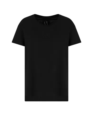 T-shirt Donna nera in cotone regular fit XW000830 AF10356|ARMANI EXCHANGE T-shirt Donna nera in cotone regular fit XW000830 AF10356|ARMANI EXCHANGE