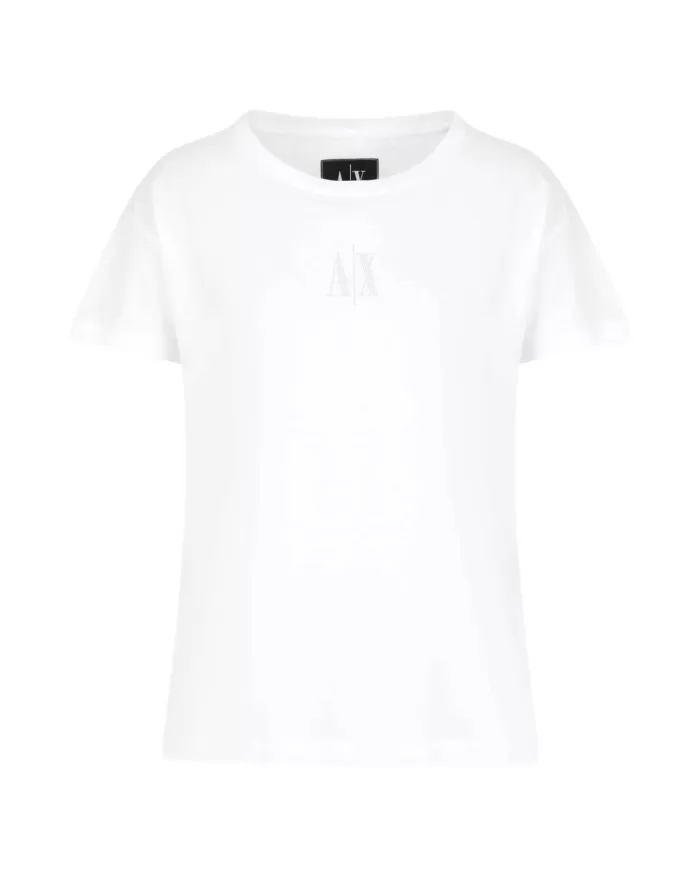 T-shirt Donna bianca in cotone XW000830 AF10356|ARMANI EXCHANGE T-shirt Donna bianca in cotone XW000830 AF10356|ARMANI EXCHANGE