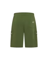 Bermuda Uomo verde in cotone stile cargo F35137|SUN68