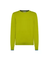 Maglia Uomo oliva con bande a contrasto K35109|SUN68 Maglia Uomo oliva con bande a contrasto K35109|SUN68