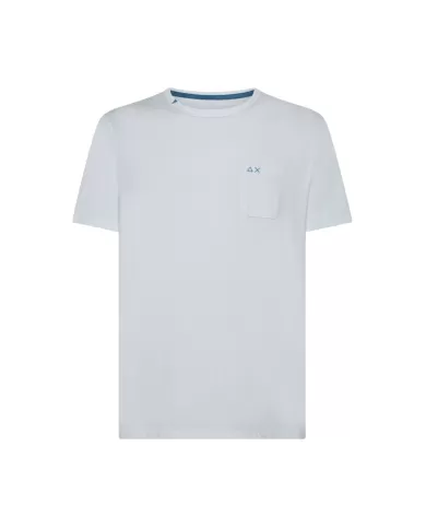 T-shirt Uomo bianca con taschino T35101|SUN68