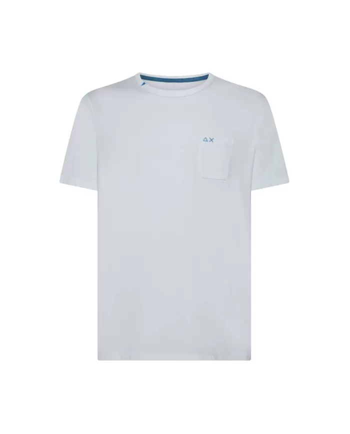T-shirt Uomo bianca con taschino T35101|SUN68 T-shirt Uomo bianca con taschino T35101|SUN68