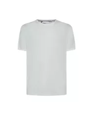 T-shirt Uomo bianca in cotone fiammato regular fit T35118|SUN68
