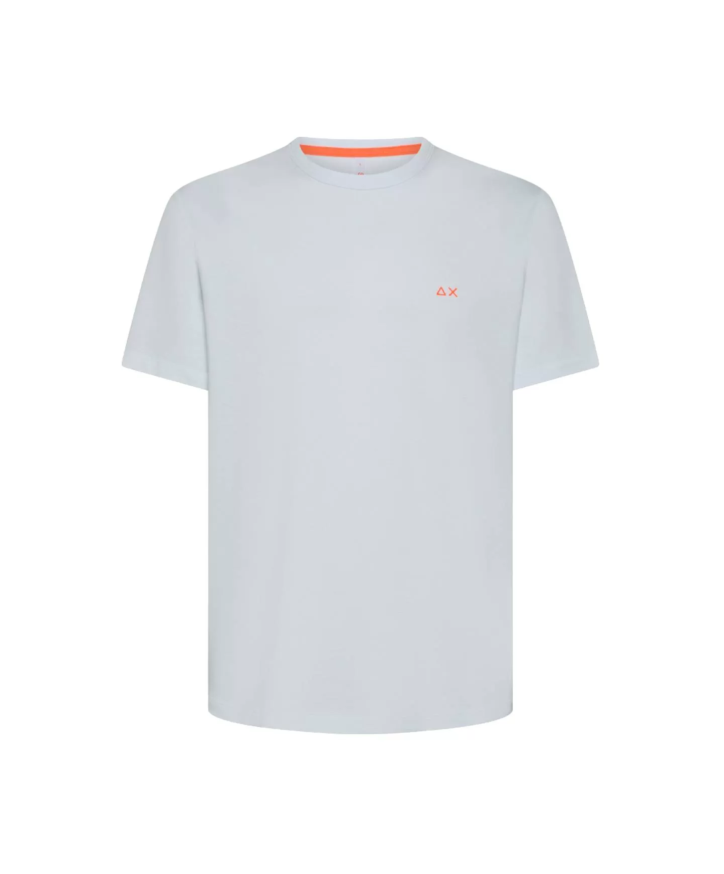 SUN68 T-shirt Uomo T35123 PE 2025 piquet di cotone regular con logo ricamato flu - Foto 2 di 2