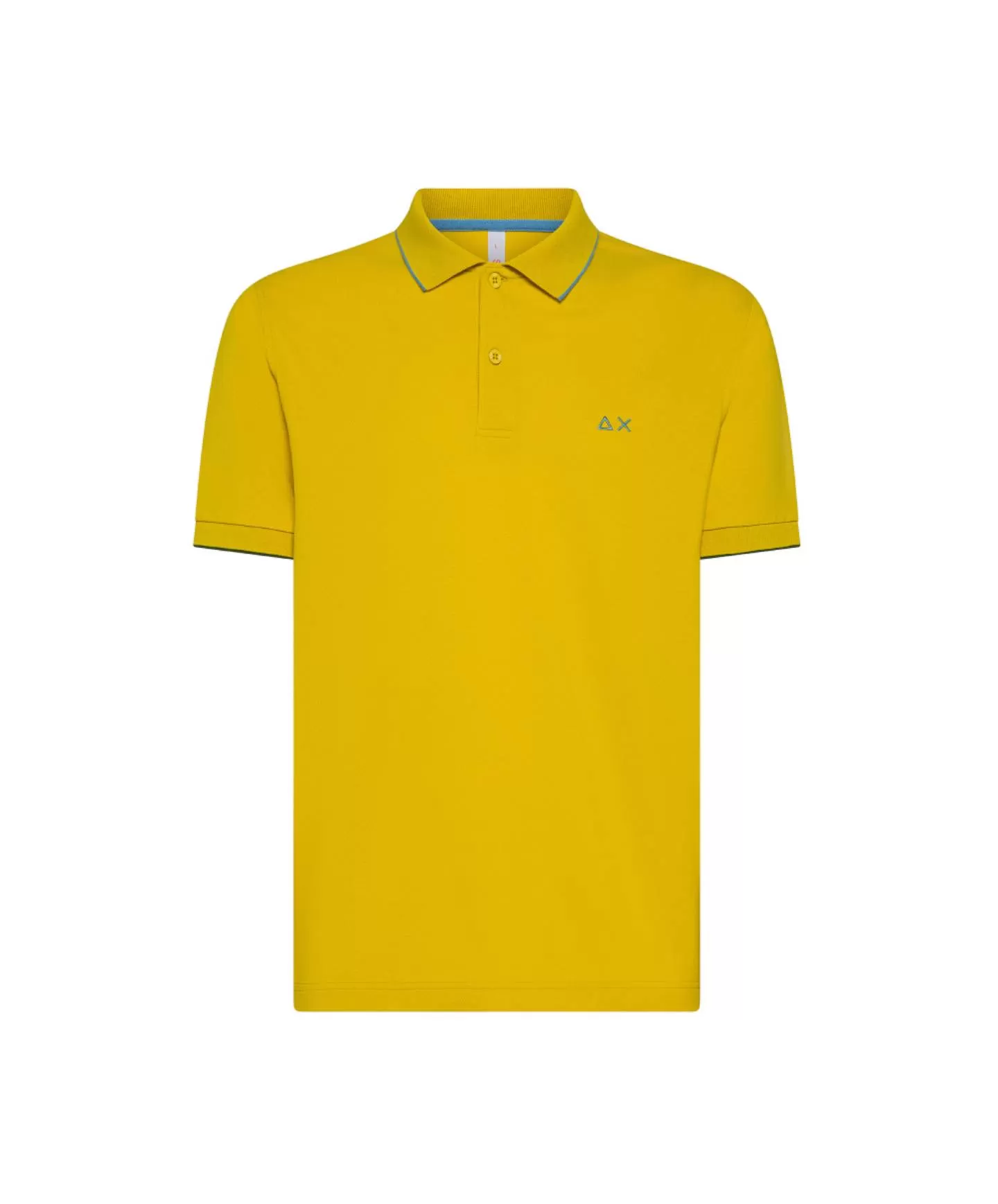 SUN68 Polo Uomo A35110 PE 2025 cotone regular con dettaglio small stripes 23 GIA - Foto 2 di 2