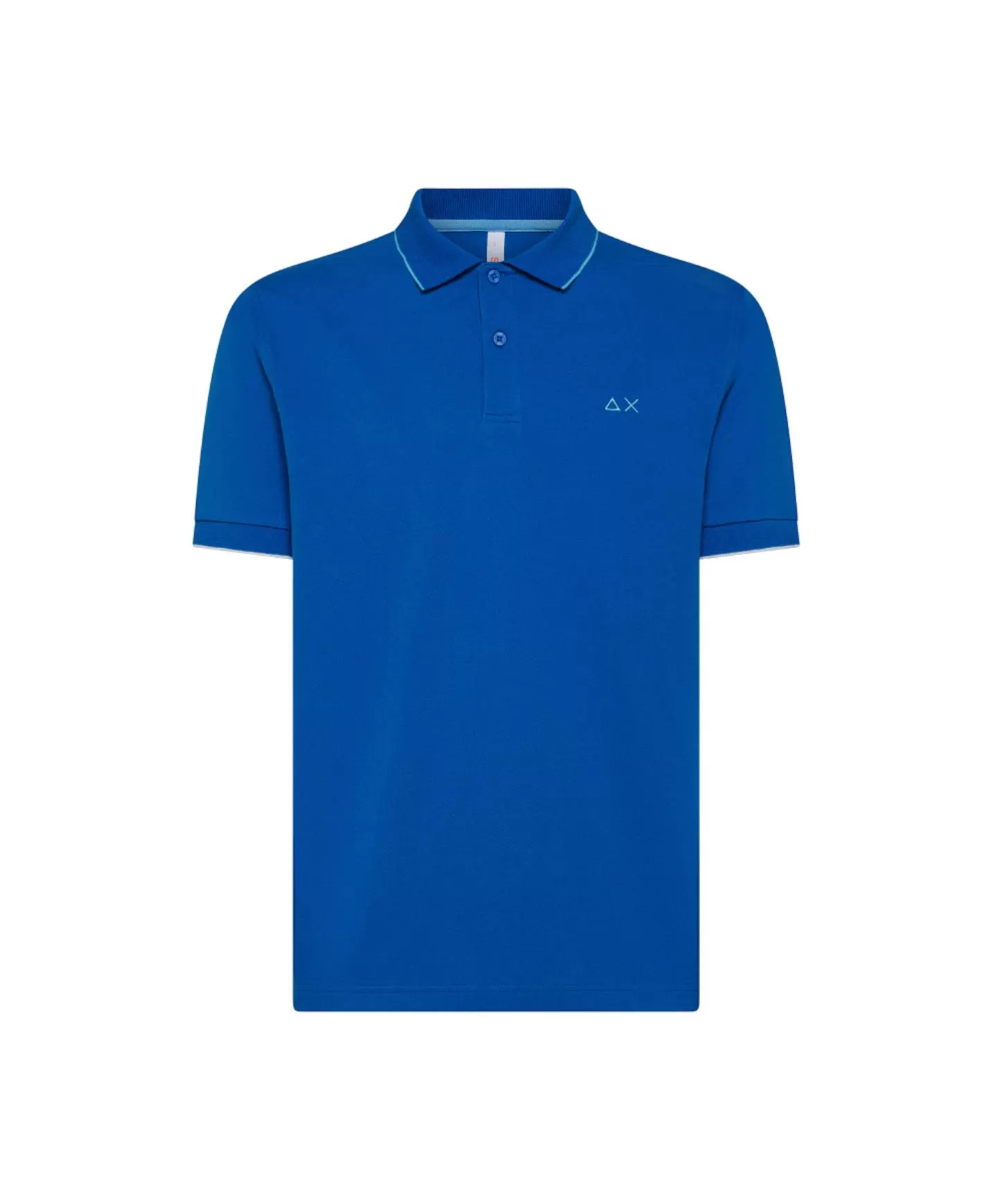 SUN68 Polo Uomo A35110 PE 2025 cotone regular con dettaglio small stripes 58 ROY - Foto 2 di 2