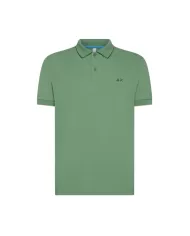 Polo Uomo verde salvia in cotone regular fit A35110|SUN68