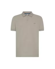 Polo Uomo grigio chiaro in cotone regular fit A35110|SUN68