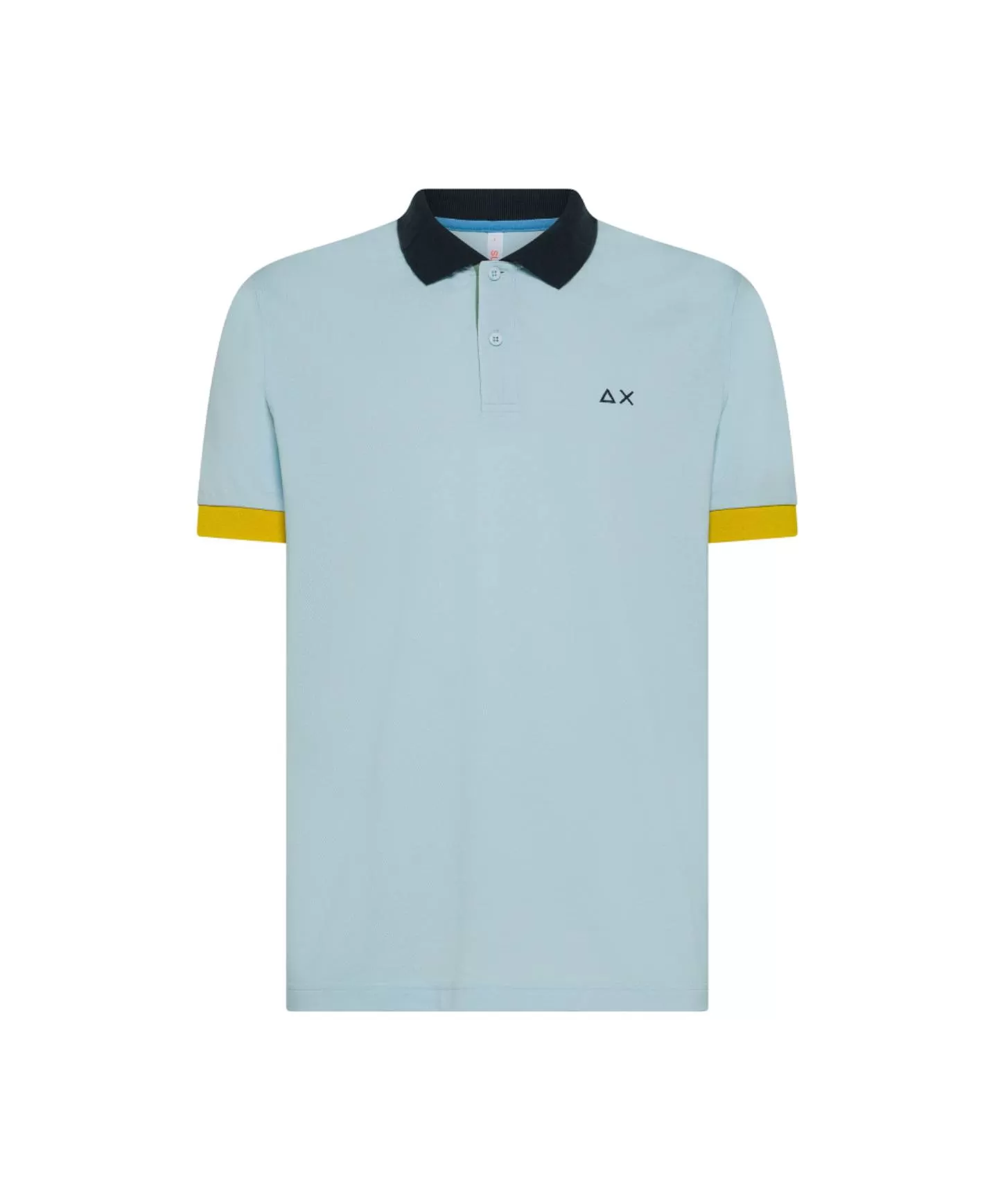 SUN68 Polo Uomo A35116 PE 2025 cotone regular stile 3 color way 05 AZZURRO - Bild 2 von 2