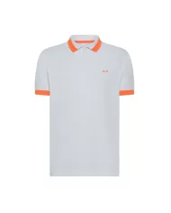 Polo Uomo bianca con bande fluo A35121|SUN68