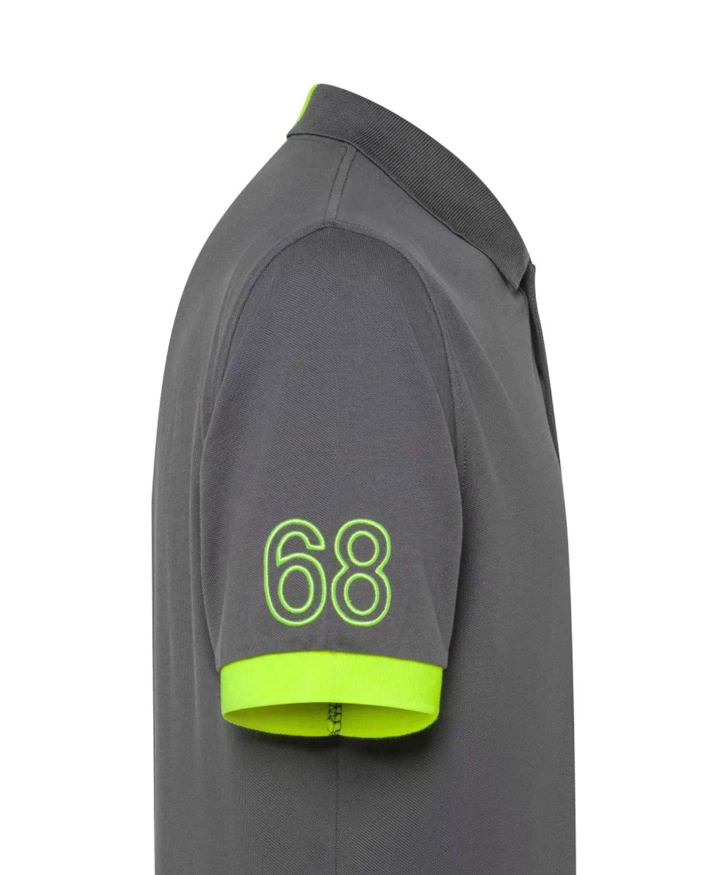 SUN68 Polo Uomo A35122 PE 2025 cotone regular con ricamo logato fluo 99 INCHIOST - Foto 4 di 4
