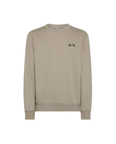 Felpa Uomo grigio chiaro in cotone F35103|SUN68