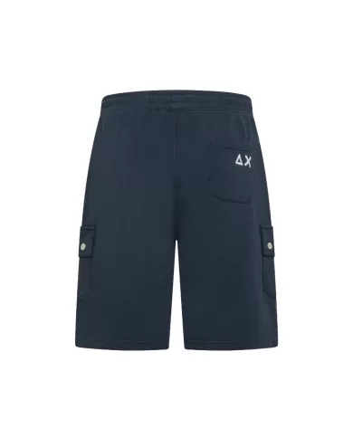 Bermuda Uomo blu stile gym con tasconi F35137|SUN68