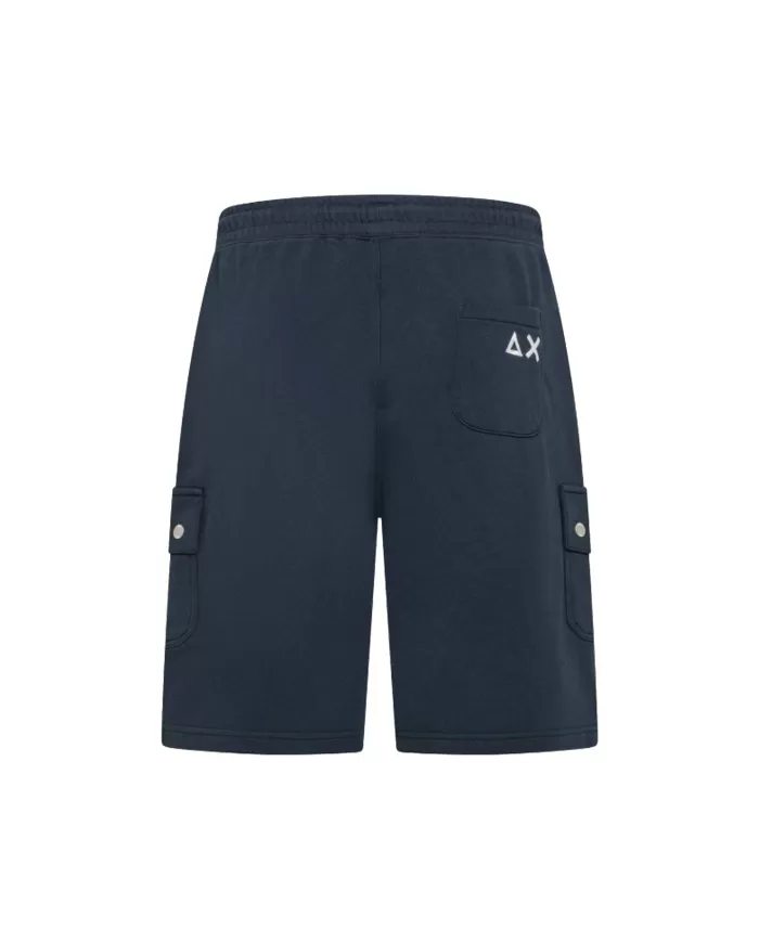 Bermuda Uomo blu stile gym con tasconi F35137|SUN68 Bermuda Uomo blu stile gym con tasconi F35137|SUN68