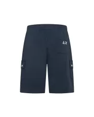 Bermuda Uomo blu stile gym con tasconi F35137|SUN68