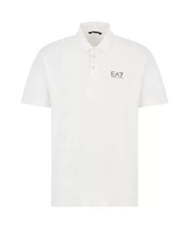 Polo Uomo bianca in cotone 7M000182 AF10373|EA7
