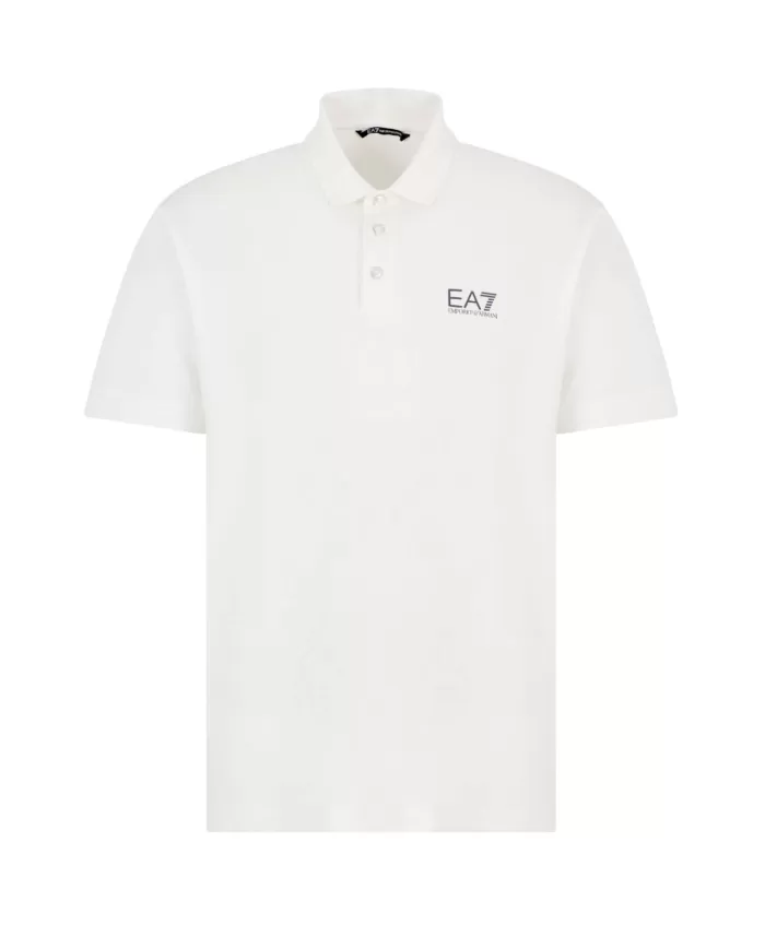 Polo Uomo bianca in cotone 7M000182 AF10373|EA7 Polo Uomo bianca in cotone 7M000182 AF10373|EA7