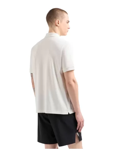 Polo Uomo bianca in cotone 7M000182 AF10373|EA7