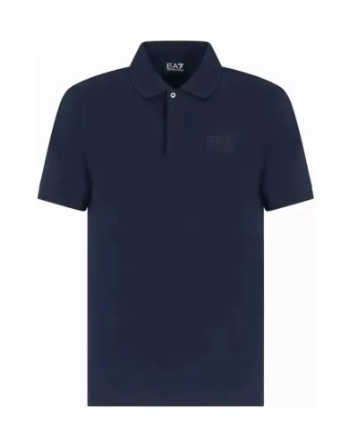 Polo Uomo blu scuro in cotone 7M000182 AF10373|EA7