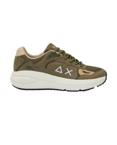 Sneakers Uomo militare in tessuto/camoscio Z35128 JUPITER SUEDE|SUN68