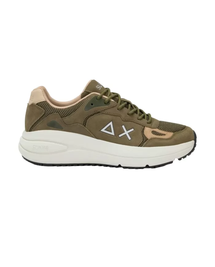Sneakers Uomo militare in tessuto/camoscio Z35128 JUPITER SUEDE|SUN68 Sneakers Uomo militare in tessuto/camoscio Z35128 JUPITER SUEDE|SUN68