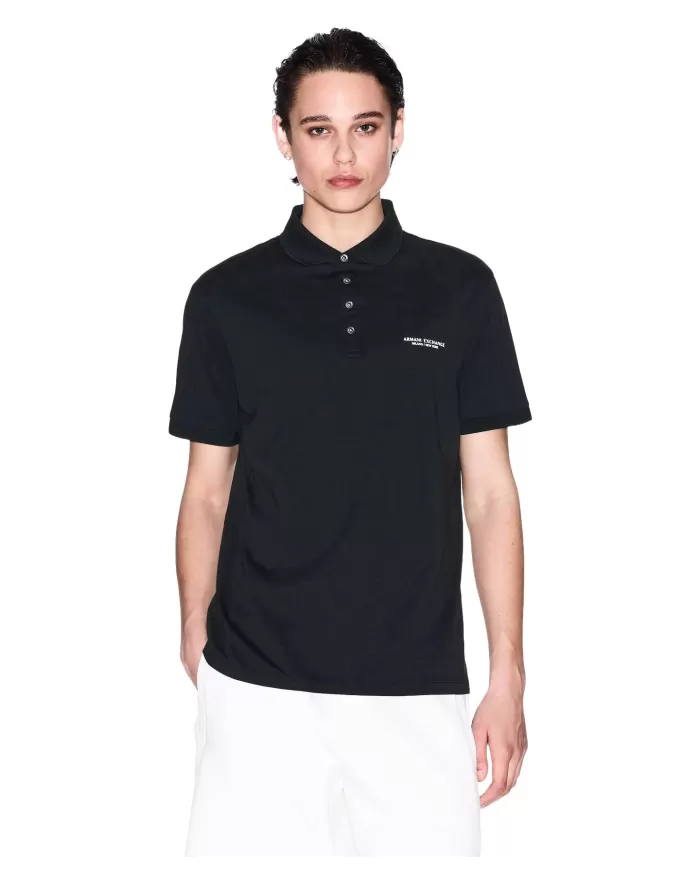 Polo Uomo verdone in cotone 8NZF80 Z8H4Z|ARMANI EXCHANGE Polo Uomo verdone in cotone 8NZF80 Z8H4Z|ARMANI EXCHANGE