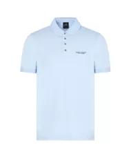 Polo Uomo azzurra in cotone 8NZF80 Z8H4Z|ARMANI EXCHANGE