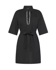 Abito Donna nero ricamo di pietre applicate AB1491 50 780084|SEVENTY 19.70