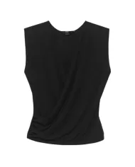 Canotta Donna nera con scollo incrociato MJ1987 890186|SEVENTY 19.70