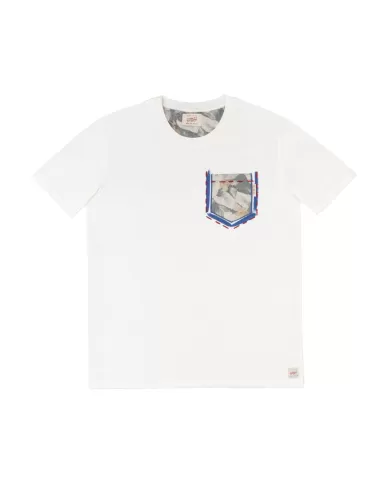 T-shirt Uomo panna in cotone con taschino POCKET 336|BOB T-shirt Uomo panna in cotone con taschino POCKET 336|BOB