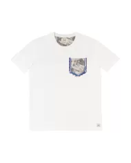 T-shirt Uomo panna in cotone con taschino POCKET 336|BOB