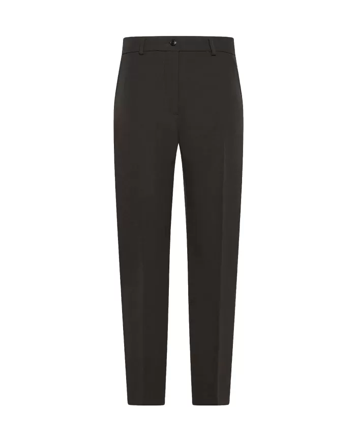 Pantaloni Donna nero classico vita alta a sigaretta PT0557 540086|SEVENTY 19.70 Pantaloni Donna nero classico vita alta a sigaretta PT0557 540086|SEVENTY 19.70