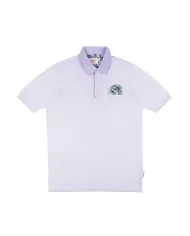 Polo Uomo lilla in cotone con taschino SLOW|BOB Polo Uomo lilla in cotone con taschino SLOW|BOB
