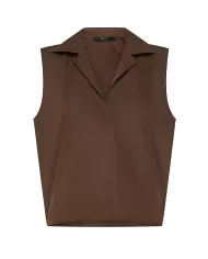 Top Donna testa di moro con colletto TO0194 22065|SEVENTY 19.70