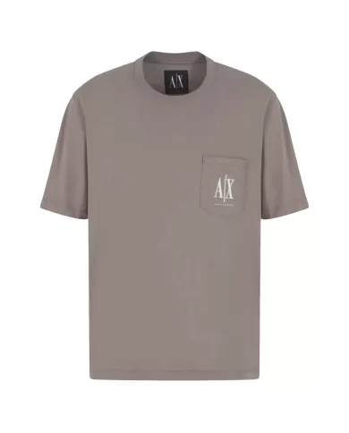 T-shirt Uomo fango con taschino logato XM000366 AF12308|ARMANI EXCHANGE