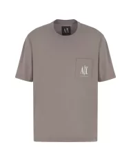 T-shirt Uomo fango con taschino logato XM000366 AF12308|ARMANI EXCHANGE