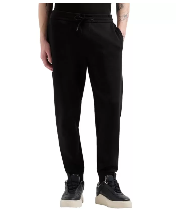 Pantalone Uomo nera in cotone gym XM000373 AF10818|ARMANI EXCHANGE Pantalone Uomo nera in cotone gym XM000373 AF10818|ARMANI EXCHANGE