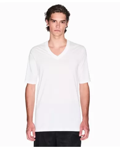 T-shirt Uomo bianca in cotone scollo a V XM000727 AF10364|ARMANI EXCHANGE