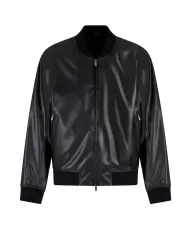 Bomber Uomo nero in ecopelle XM001241 AF14863|ARMANI EXCHANGE