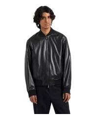 Bomber Uomo nero in ecopelle XM001241 AF14863|ARMANI EXCHANGE