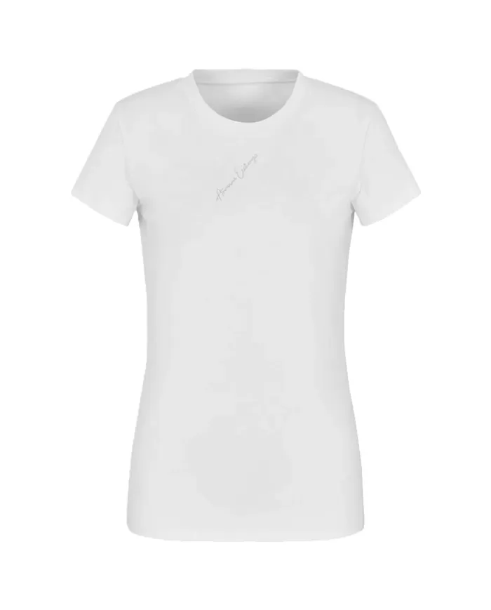 T-shirt Donna bianca in cotone XW000599 AF10355|ARMANI EXCHANGE T-shirt Donna bianca in cotone XW000599 AF10355|ARMANI EXCHANGE