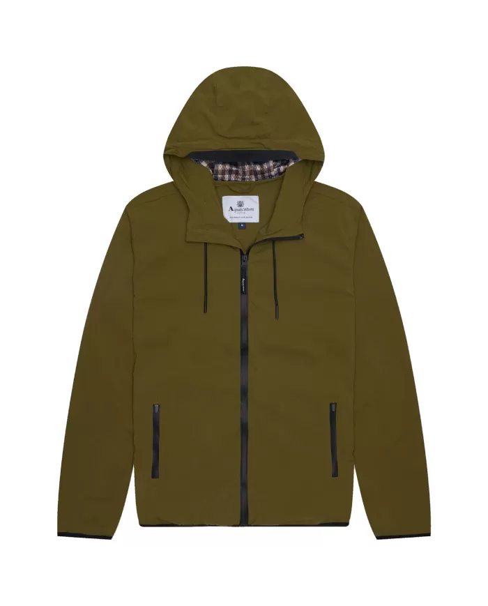 Giubbino Uomo verde militare con cappuccio AA_B004_JK006|AQUASCUTUM Giubbino Uomo verde militare con cappuccio AA_B004_JK006|AQUASCUTUM