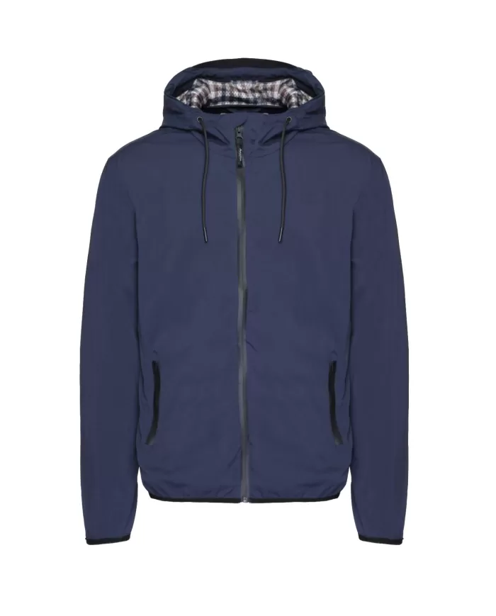 Giubbino Uomo blu con cappuccio AA_B004_JK006|AQUASCUTUM Giubbino Uomo blu con cappuccio AA_B004_JK006|AQUASCUTUM