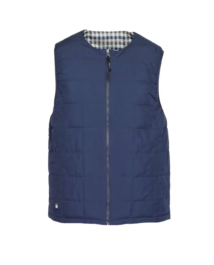 Gilet Uomo blu reversibile AA_B004_JK013|AQUASCUTUM Gilet Uomo blu reversibile AA_B004_JK013|AQUASCUTUM