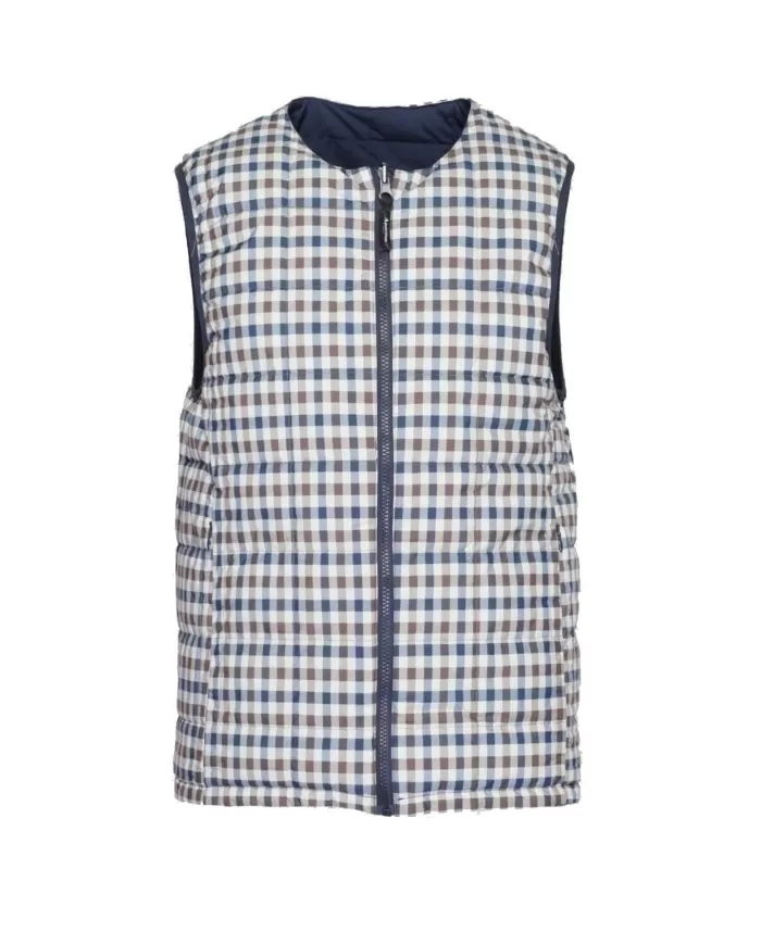 Gilet Uomo blu reversibile AA_B004_JK013|AQUASCUTUM Gilet Uomo blu reversibile AA_B004_JK013|AQUASCUTUM
