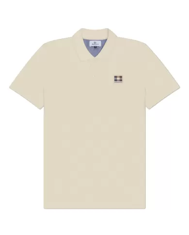 Polo Uomo beige in cotone AA_B004_PO001|AQUASCUTUM