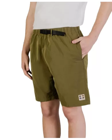 AQUASCUTUM Bermuda Uomo AA_B004_SP004 PE 2025 nylon comfort con chiusura con clip 06 ARMY GREEN