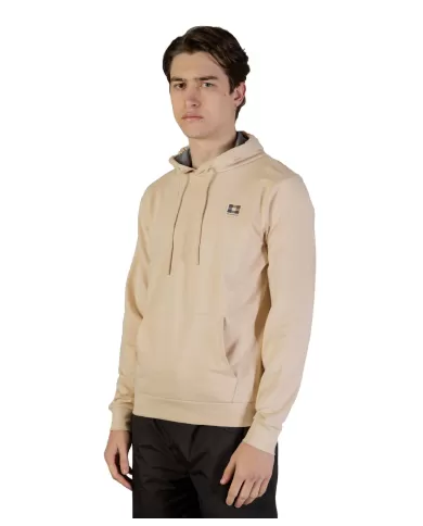 Felpa Uomo beige in cotone con cappuccio AA_B004_SW009|AQUASCUTUM