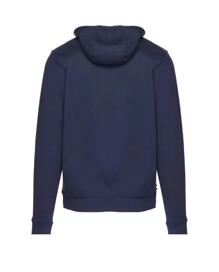 Felpa Uomo blu in cotone con cappuccio AA_B004_SW009|AQUASCUTUM Felpa Uomo blu in cotone con cappuccio AA_B004_SW009|AQUASCUTUM